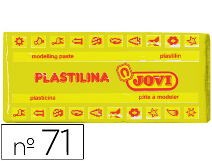 Barra 150g. plastilina Jovi 71 amarillo oscuro